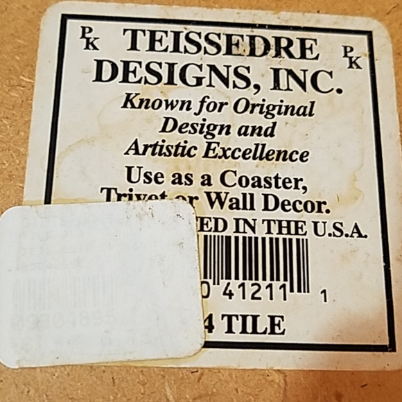 🖐5/$25🖐Tile Hot Air Balloon coaster - Picture 2 of 2